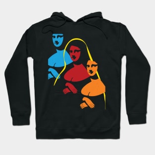 Pop Minimalist Mona Lisa Hoodie